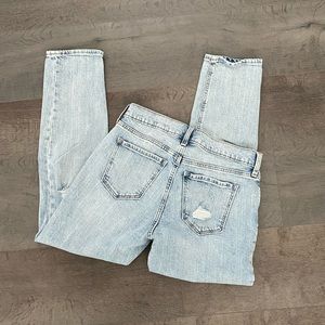 Old Navy light-wash distressed boyfriend jeans